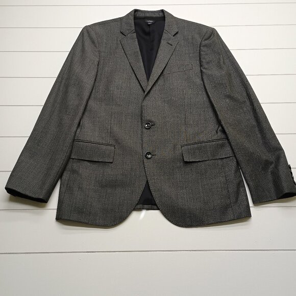 J.Crew Ludlow Gray Italian Wool Suit 38S 32x30 Tollegno 1900 Slim Fit 2-Piece - Picture 2 of 16